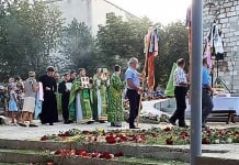 Sfințirea bisericii în construcție Sf. M. Mc. Panteleimon și Sf. Cuv. Serafim de Sarov!