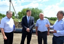 Ministrul Vasile Bîtca a inspectat șantierul de construcție-montaj a apeductului magistral Bălţi-Sângerei