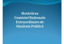 COMISIA NAȚIONALĂ EXTRAORDINARĂ DE SĂNĂTATE PUBLICĂ