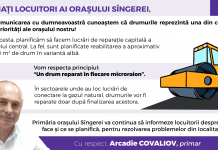 Desfășurarea lucrărilor de reparație a drumurilor din orașul Sîngerei