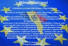 Felicitare cu ocazia Zilei Europei și Ziua Victoriei !!!