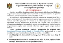 Ministerul Afacerilor Interne al Republicii Moldova Inspectoratul General Situații de Urgență Direcția generală prevenție